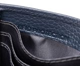 Lazarotti Bologna Leather Wallet With 12 Card Slots Navy