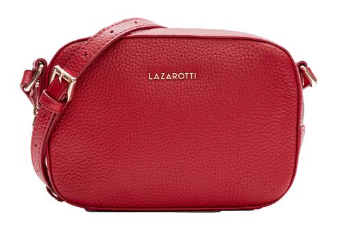 Lazarotti Bologna Leather Shoulder Bag Red