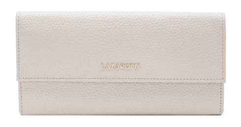 Lazarotti Bologna Leather Wallet With 12 Card Slots Cream White
