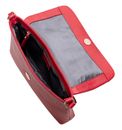 Lazarotti Bologna Leather Flap Crossbody Bag Red
