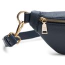 Lazarotti Bologna Leather Belt Bag Navy