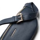 Lazarotti Bologna Leather Belt Bag Navy