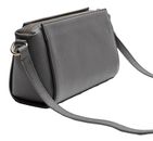 Lazarotti Bologna Leather Shoulder Bag Grey