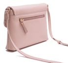Lazarotti Bologna Leather Flap Crossbody Bag Pink