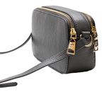 Lazarotti Bologna Leather Crossbody Bag Grey