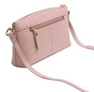 Lazarotti Bologna Leather Crossbody Bag Pink