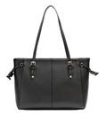 Lazarotti Bologna Leather MK Tote Black Lazarotti Bologna Leather MK Tote Black