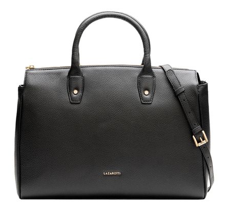 Lazarotti Bologna Leather Handbag Black