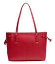 Lazarotti Bologna Leather MK Tote Red