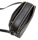 Lazarotti Bologna Leather Crossbody Bag Black