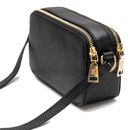 Lazarotti Bologna Leather Crossbody Bag Black