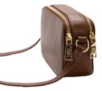 Lazarotti Bologna Leather Crossbody Bag Brown