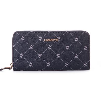 Lazarotti Palermo Zip Around Wallet L Blue