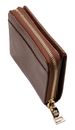 Lazarotti Bologna Leather Zip Wallet With 6 Card Slots Brown
