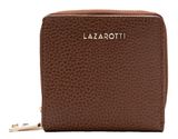 Lazarotti Bologna Leather Zip Wallet With 6 Card Slots Brown