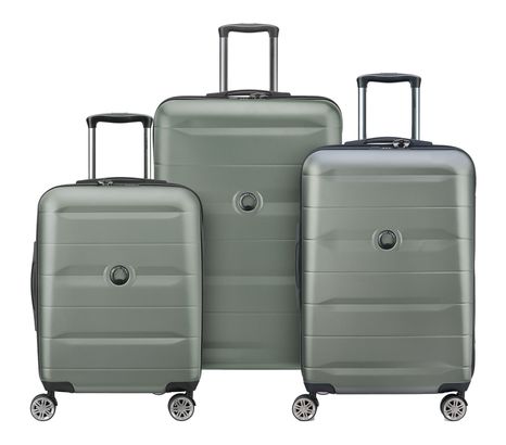 DELSEY PARIS Comete + 4 Double Rolls Trolley Set Iguana