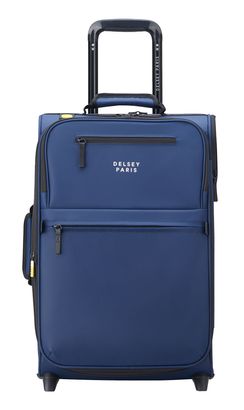 DELSEY PARIS Maubert 2.0 2 Rolls Expandable Cabin Trolley WP 55 S Marine Blue