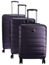 Valise Delsey Paris Air Armour 4 Roues 77cm - Trolley Cabine Night Blue