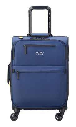 DELSEY PARIS Maubert 2.0 4 Double Rolls Expandable Cabin Trolley WP 55 Marine Blue