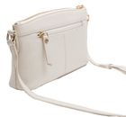 Lazarotti Bologna Leather Crossbody Bag Cream White Lazarotti Bologna Leather Crossbody Bag Cream White
