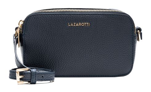 Lazarotti Bologna Leather Crossbody Bag Navy