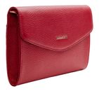 Lazarotti Bologna Leather Clutch Red