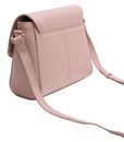 Lazarotti Bologna Leather Flat Crossbody Bag Pink