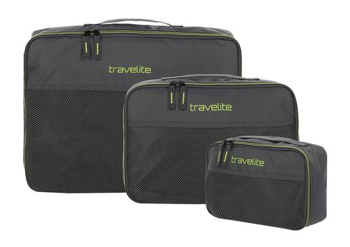 travelite Accessoires Packing Cube 3er Set Anthrazit