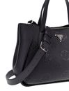 GUESS Keandra Girlfriend Satchel Black Logo GUESS Keandra Girlfriend Satchel Black Logo