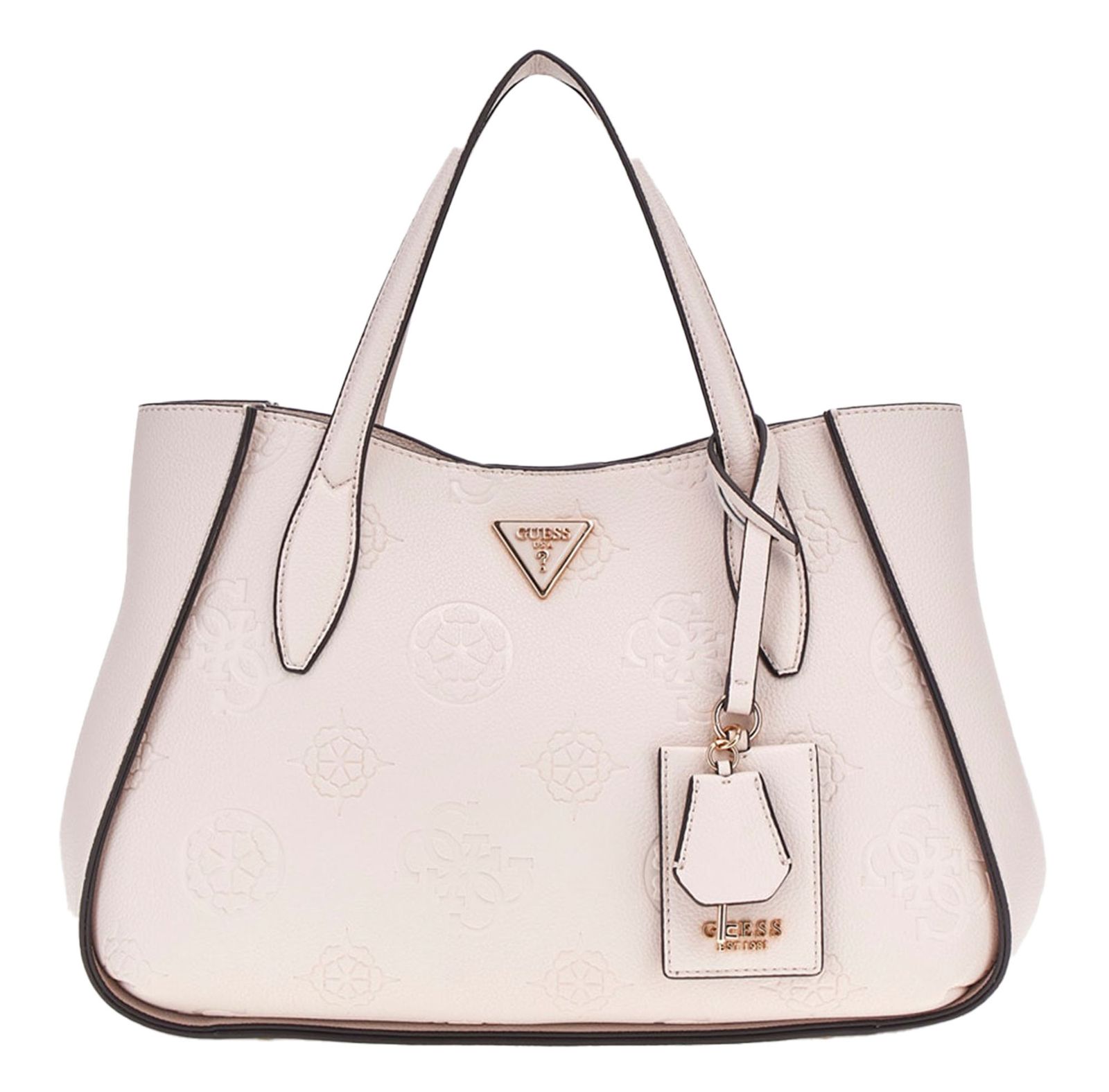 GUESS handbag Keandra Girlfriend Satchel Stone Logo | Buy bags, purses ...