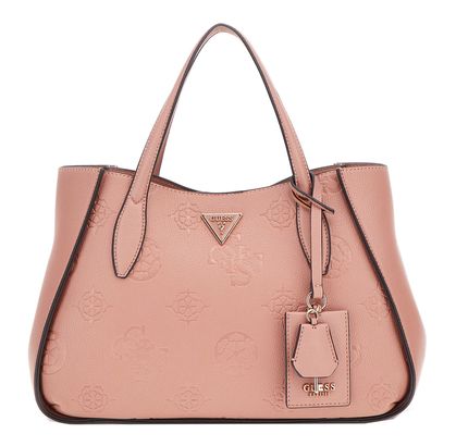 GUESS Keandra Girlfriend Satchel Rosewood Logo