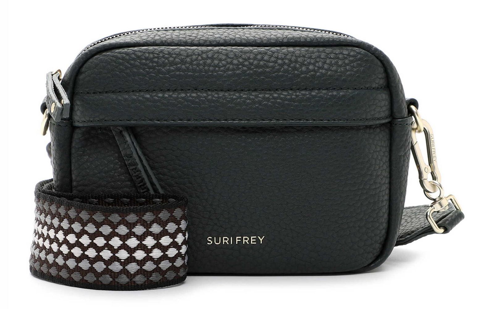 Suri Frey Daggy Hobo Bag – Borsa A Tracolla Verde Scuro, 25x25x16 Cm, Due Tracolle Rimovibili