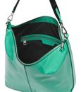 LIEBESKIND BERLIN Paris 4 Paper Touch Crinkle Hobo Bag M Jade LIEBESKIND BERLIN Paris 4 Paper Touch Crinkle Hobo Bag M Jade