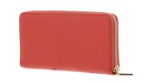COCCINELLE Metallic Soft Zip Around Wallet Grenadine Red COCCINELLE Metallic Soft Zip Around Wallet Grenadine Red