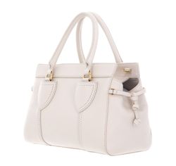 COCCINELLE York Handbag Grained Leather Lambskin White | Buy