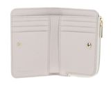 COCCINELLE Metallic Soft Wallet Grained Leather Lambskin White COCCINELLE Metallic Soft Wallet Grained Leather Lambskin White