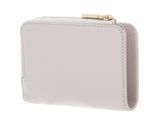 COCCINELLE Metallic Soft Wallet Grained Leather Lambskin White COCCINELLE Metallic Soft Wallet Grained Leather Lambskin White