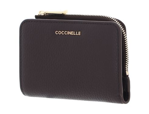 COCCINELLE Metallic Soft Credit Card Holder Fondant Brown