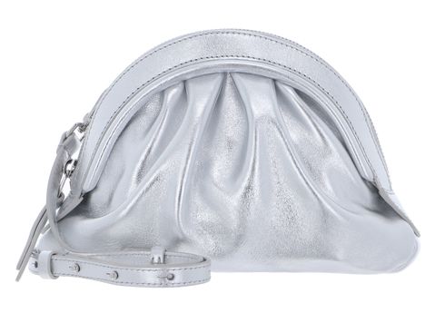 COCCINELLE Cheek Smooth Crossbody Silver