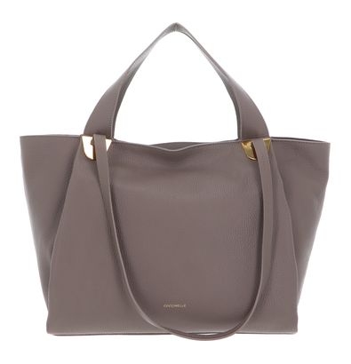 COCCINELLE Oliver Handbag Grained Leather Warm Taupe