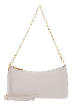 COCCINELLE Aura Mini Bag Grained Leather Lambskin White