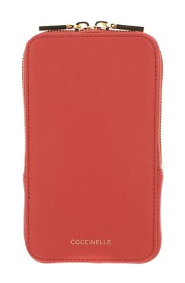 COCCINELLE Flor Hi-Tech Phone Bag Grenadine Red