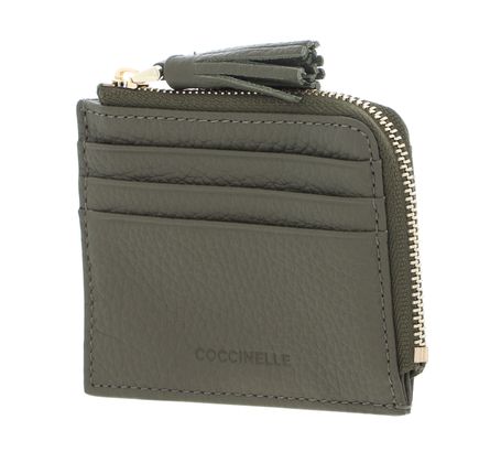 COCCINELLE Tassel Credit Card Holder Laurel Green