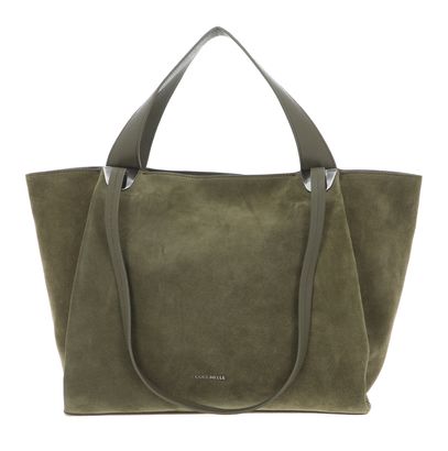 COCCINELLE Oliver Suede Handbag Suede Leather Laurel Green / Laurel Green