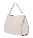COCCINELLE Wallace Handbag Double Grainy Leather Lambskin White / Laurel Green
