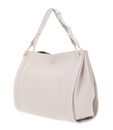 COCCINELLE Wallace Handbag Double Grainy Leather Lambskin White / Laurel Green