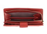 COCCINELLE Metallic Soft Mini Wallet Grained Leather Grenadine Red COCCINELLE Metallic Soft Mini Wallet Grained Leather Grenadine Red