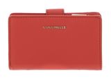COCCINELLE Metallic Soft Mini Wallet Grained Leather Grenadine Red COCCINELLE Metallic Soft Mini Wallet Grained Leather Grenadine Red