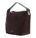COCCINELLE Oliver Suede Handbag Suede Leather Fond. Bro / Fon Bro