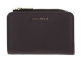 COCCINELLE Metallic Soft Wallet Grained Leather Fondant Brown COCCINELLE Metallic Soft Wallet Grained Leather Fondant Brown